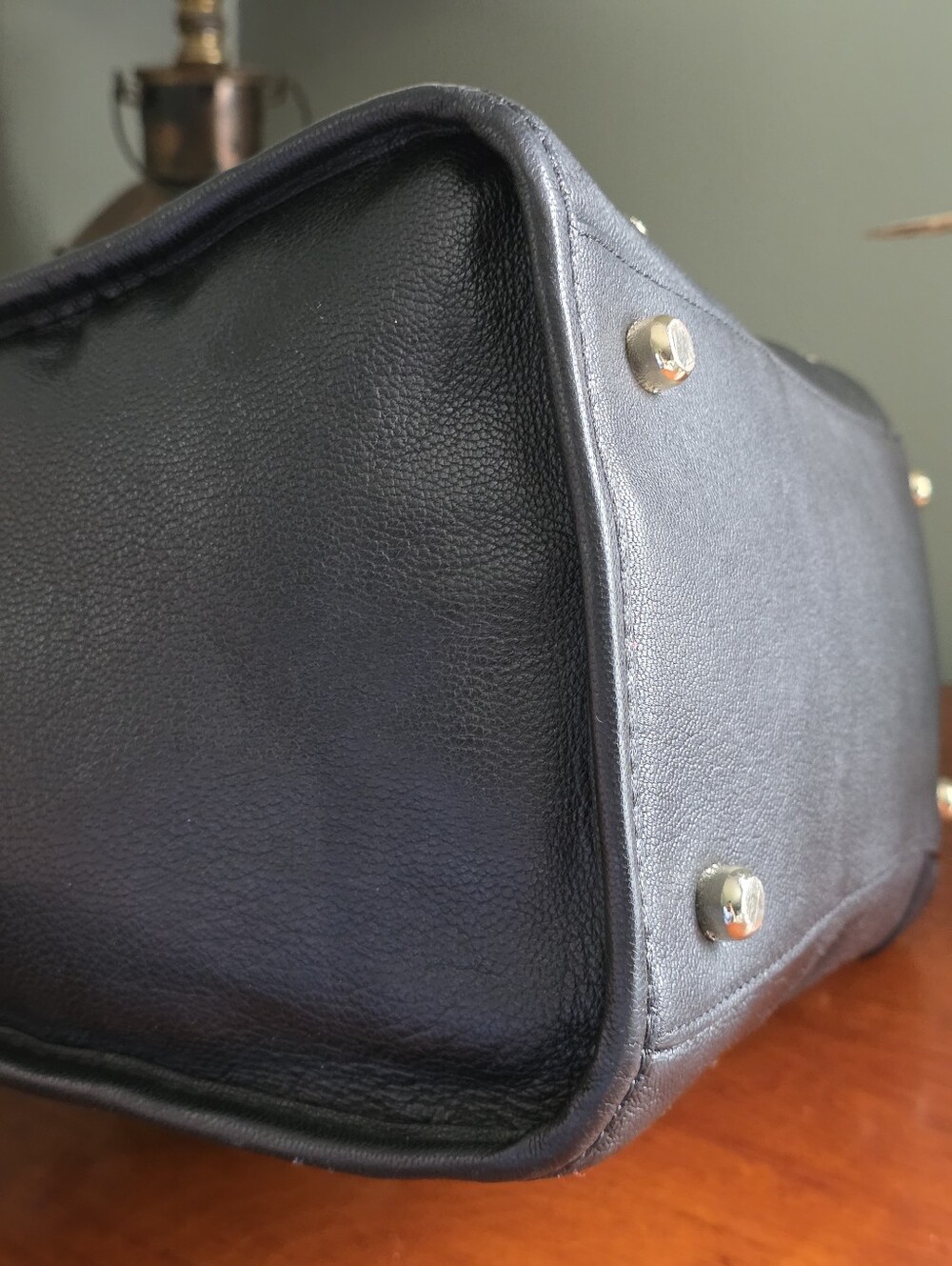 Coach F33689 Rhyder Black Leather Satchel Doctor Bag Crossbody Y2K - Picture 9 of 16